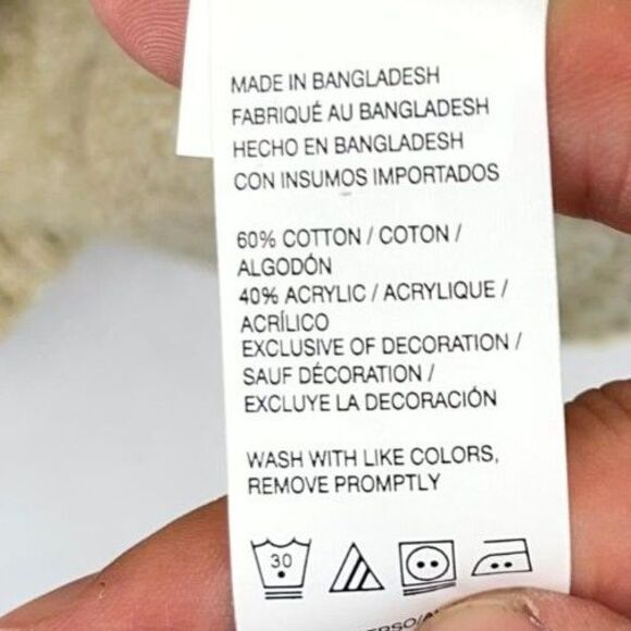 IZOD 7GG Woods Cove Chest Sweater Crew Neck Natural Color Mens Size XXL NEW - Picture 9 of 11